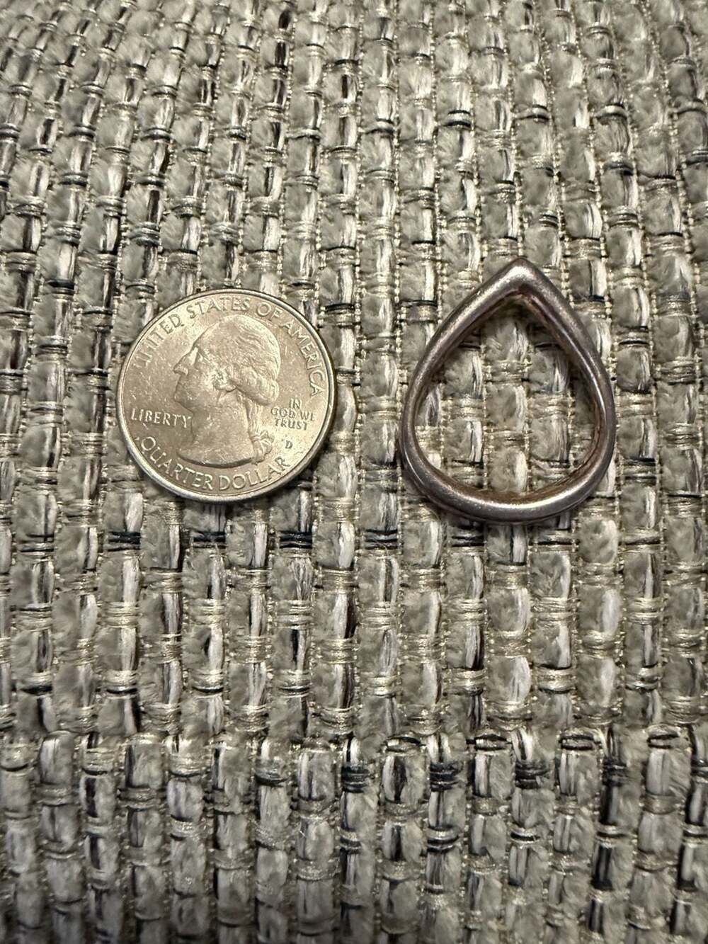 Sterling Silver Teardrop Pendant Charm 925